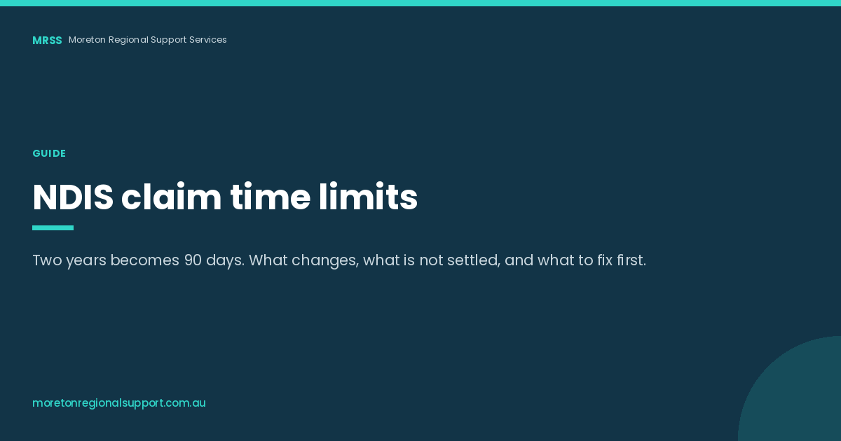 NDIS claim time limits: the 90 day rule from December 2026