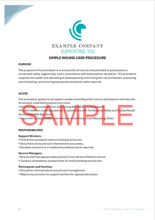 Simple Wound Care Procedure