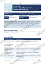 Sample NDIS Service Capability Statement template