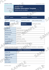 Sample NDIS Support Worker Position Description template